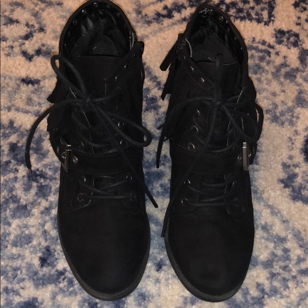 Indigo Rd Fringe Booties - Picture 2 of 6